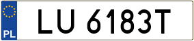 Truck License Plate